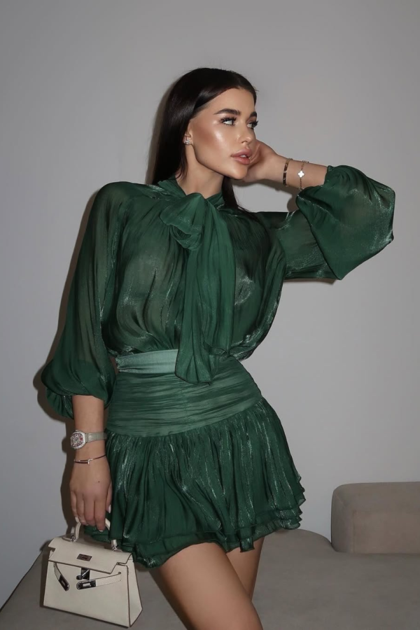 Tie-Up Skirt Set